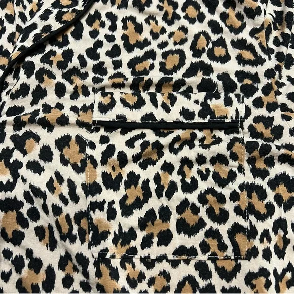 Kate Spade Pajama Top Button Down Leopard - Picture 4 of 7